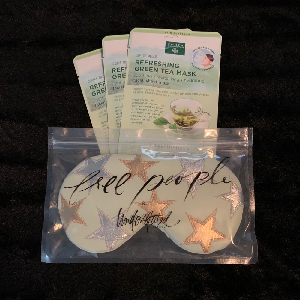 Understated Leather Eye Mask & Earth Therapeutics
